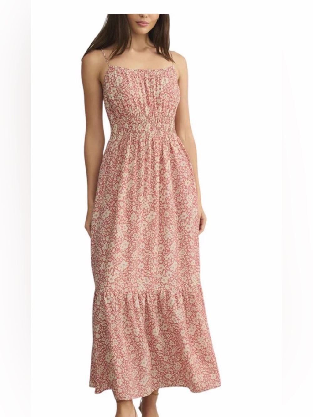 Z Supply Toluca Ynez Floral Maxi Dress - Dusty Rose